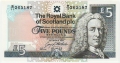 Royal Bank Of Scotland Plc 1 And 5 Pounds 5 Pounds, 29. 4.1998